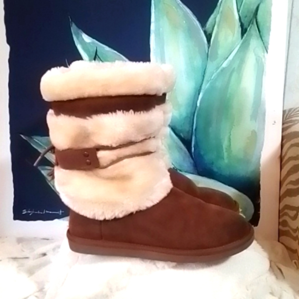 Natural Reflections Bernie Sharking Boots Women's SZ 8